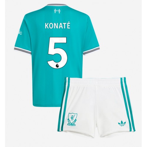 Liverpool Ibrahima Konate #5 Tredjeställ Barn 2025-26 Kortärmad (+ Korta byxor) Liverpool Ibrahima Konate #5 Tredjeställ Barn 2025-26 Kortärmad (+ Korta byxor)